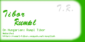 tibor rumpl business card